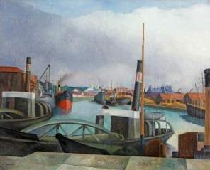 John Nash - The Dredgers, Bristol Docks (1924)